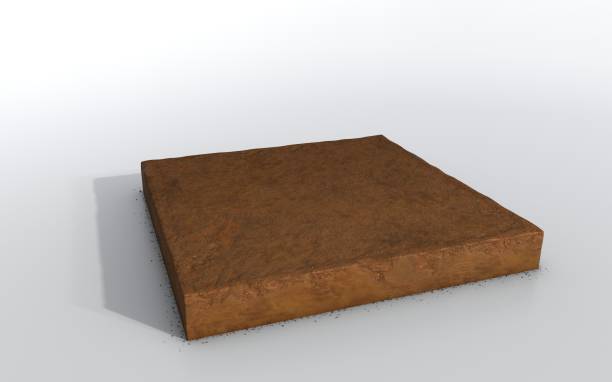 istock 3D Illustration cubical soil land geology cross section 1125847201