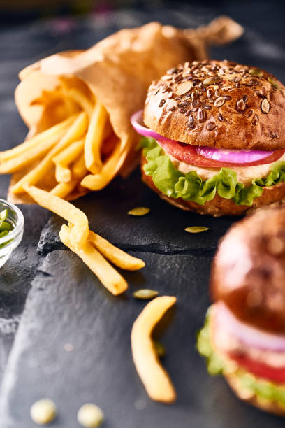 istock Tasty homemade burger with chicken 1125848769