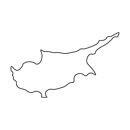 Map Of Cyprus Outline Silhouette Of Cyprus Map Vector Illustration Stock  Illustration - Download Image Now - iStock