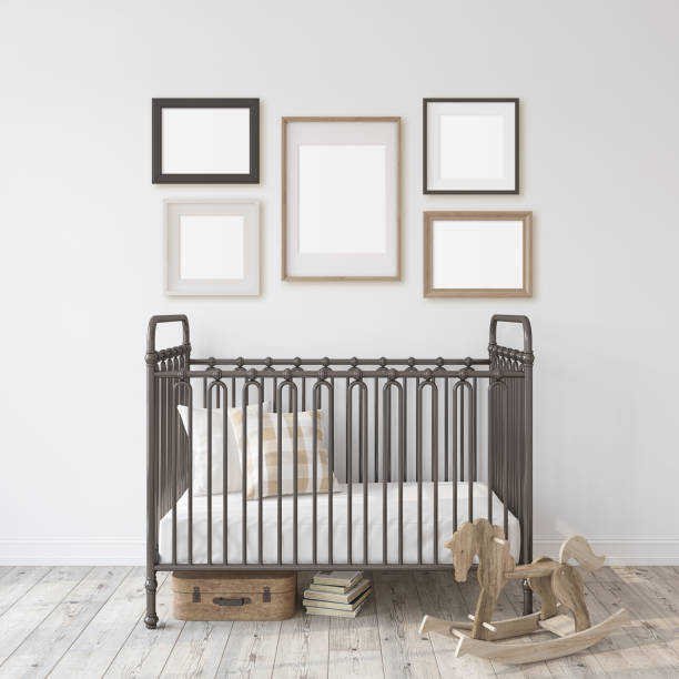 istock Farmhouse nursery. 3d rendering. 1125856606