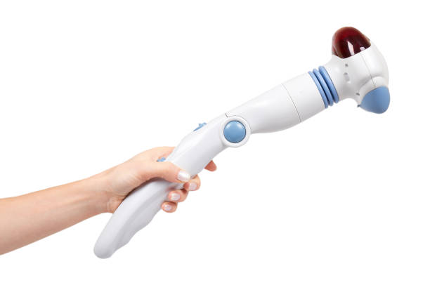 istock Hand with wireless electronic massager, muscle therapy medicine 1125858141