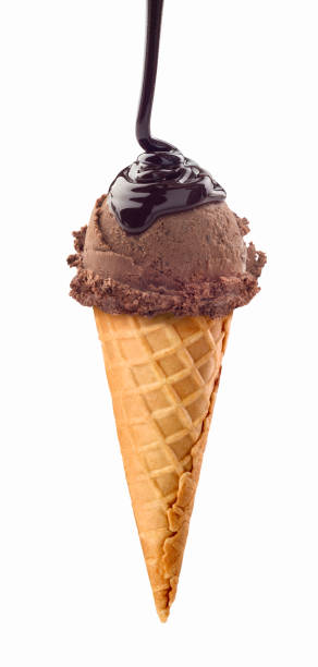 istock ice cream watered with chocolate syrup 1125860030