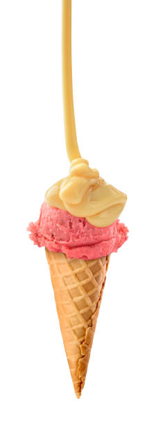 istock ice  cream in a waffle cup condensed milk 1125860088