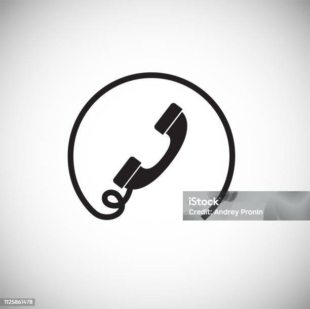 Wire Call Vector Customer Call Wire Line On White Background Stock Illustration ...