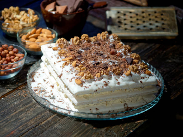istock Preparing homemade meringue cake 1125862898