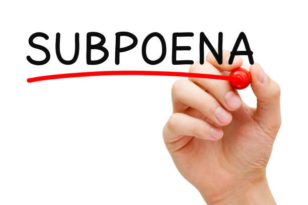 istock Word Subpoena Handwritten With Marker 1125863151
