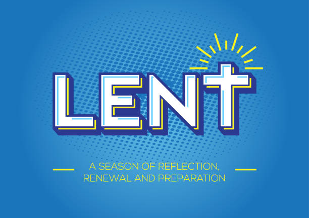 Lent, time of repentance, fasting and preparation a solemn religious observance in the Christian liturgical calendar that begins on Ash Wednesday and ends approximately six weeks later, before Easter Sunday lent stock illustrations