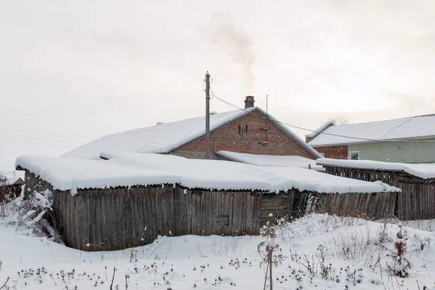 istock House in a Russian village in winter 1125877812