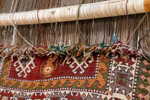 Manufacture of carpets, Turkish rugs are one of the main economic sectors of the country.