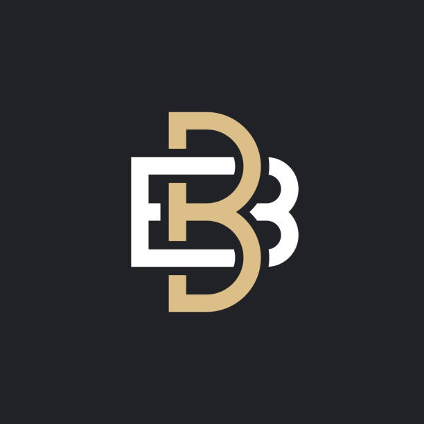 illustrazioni stock, clip art, cartoni animati e icone di tendenza di bb. monogramma di due lettere b&b. design del logo bb semplice, minimale ed elegante. modello di illustrazione vettoriale. - letter b