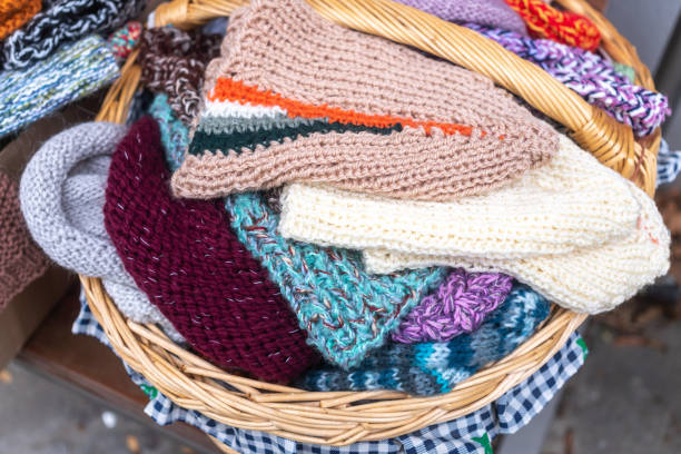 istock Colourful handmade knitwear 1125880582