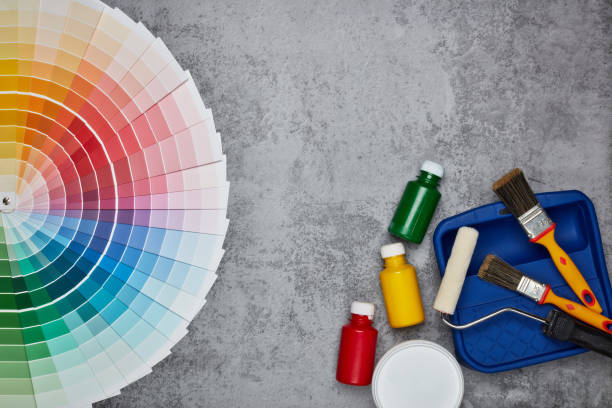 istock Colour swatches, painting accessories 1125889097