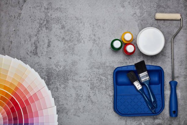 istock Colour swatches, painting accessories 1125889203