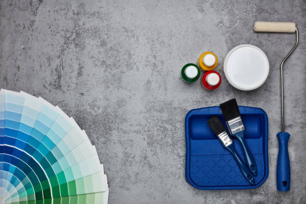 istock Colour swatches, painting accessories 1125889282