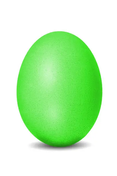 Photo of green easter egg