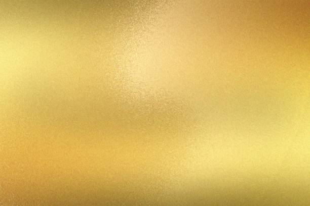 istock Texture of brushed gold metallic sheet, abstract background 1125895453