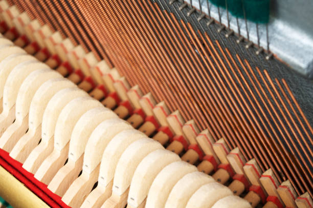 istock Close-up view of hammers and strings inside the piano. 1125896813