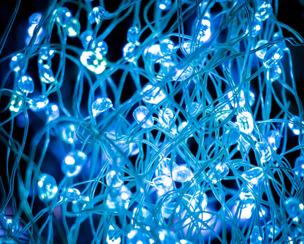 istock Full Frame Shot Of Illuminated Lights At Night 1125901114