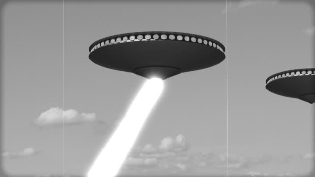 Vintage Alien Invasion: UFO's are shooting down to Earth
