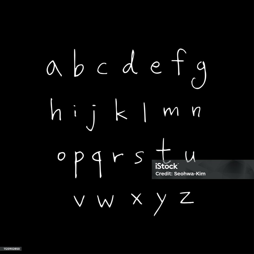 Vector Fonts Stock Illustration - Download Image Now - Alphabet ...