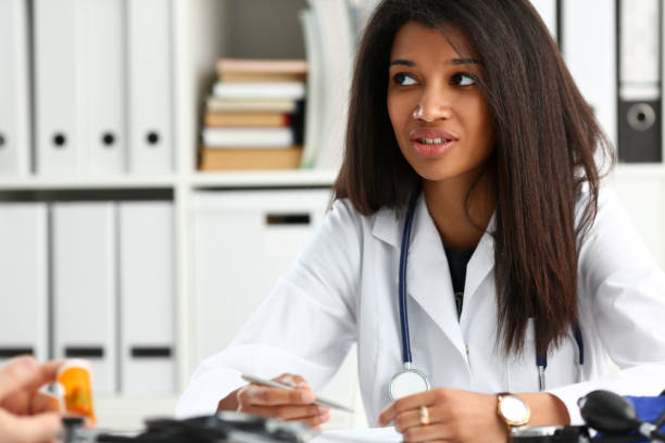 istock Female medicine doctor hand hold 1125910186