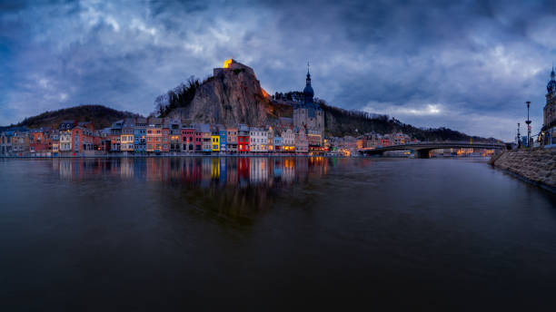 Panoramic view of Dinant, Belgium