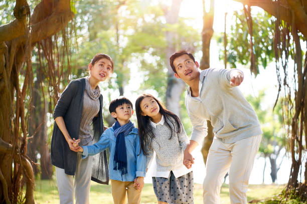 istock asian family having fun in park 1125910934