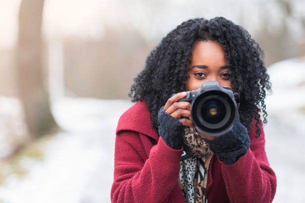 istock Female photographer outdoors 1125911032