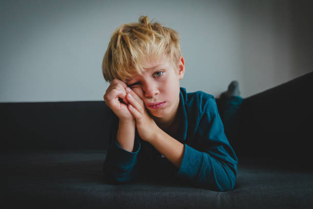 istock sad child, stress and depression, anxiety, exhaustion 1125911288