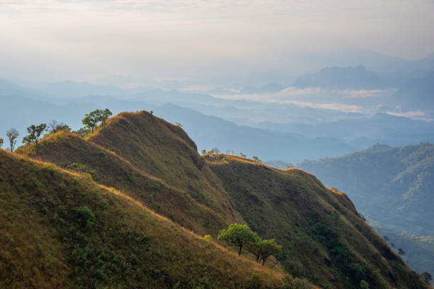 istock fog and cloud mountain valley landscape on morning 1125911427