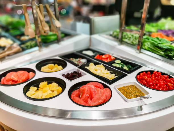 istock Salad bar shop  in Supermarket 1125912733