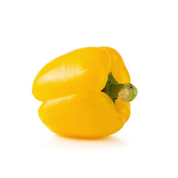 istock sweet yellow pepper isolated over white background 1125914724