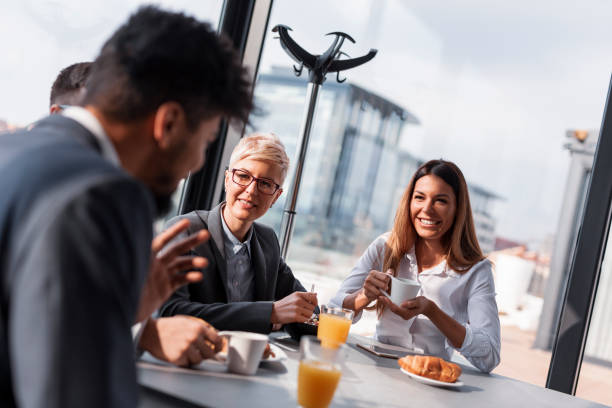 istock Business people on a lunch break 1125921952