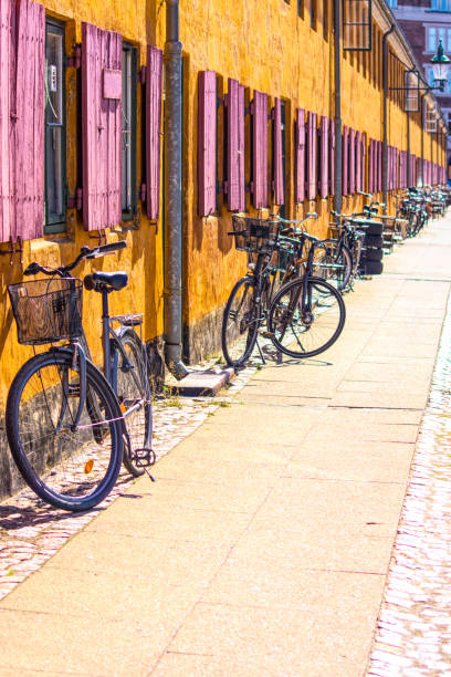 istock Bicycles up against a wall in Copenhagen, Denmark. 1125923711