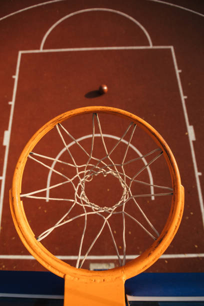 istock Basketball field directly above 1125927540