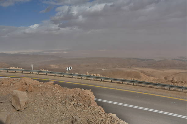 istock Desert road looking from the ground, HDR 1125939103