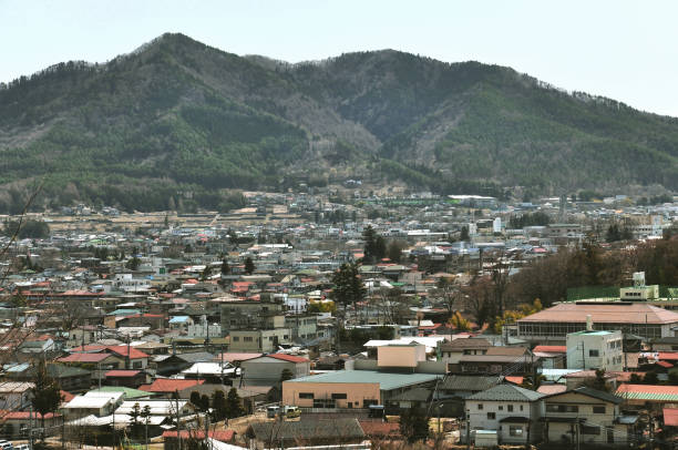 istock Village view in Shimoyoshida from viewpoint 1125939709