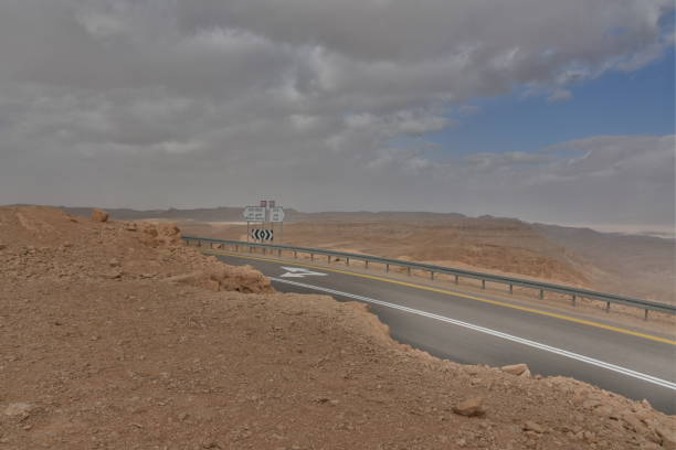 istock Desert road looking from the ground, HDR 1125939895
