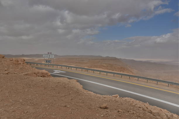istock Desert road looking from the ground, HDR 1125940497