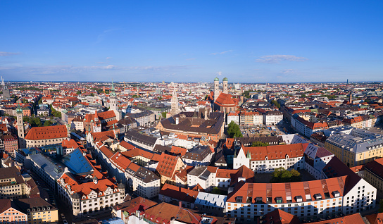 Aerial view of Munich, Germany