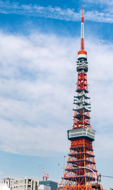 istock Tokyo tower with blue sky 1125941213