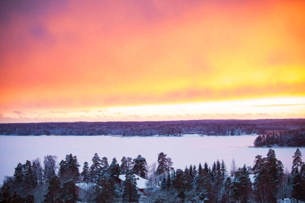 istock Dramatic sky above Baltic Sea, Finland 1125944618