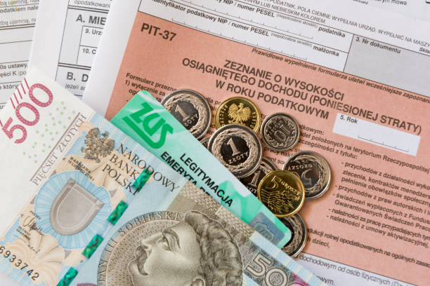 istock Polish tax form PIT-37 for individual tax return 1125944970