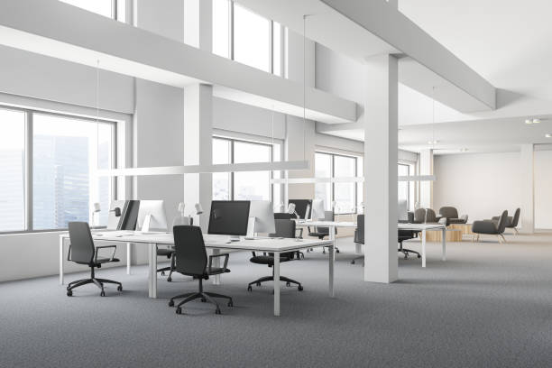 istock Industrial office with waiting area 1125949934