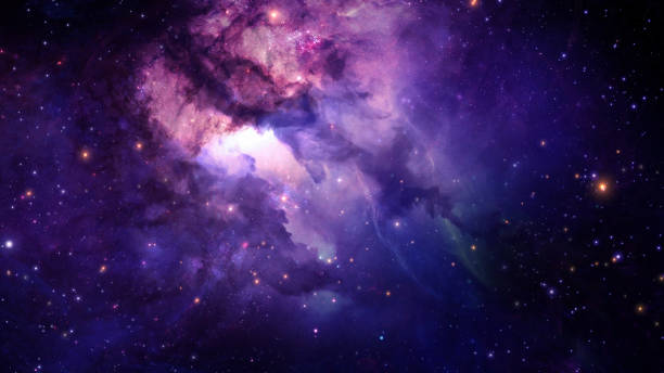 rendu 3d d’une nébuleuse stellaire et les poussière cosmique, les amas de gaz cosmique et les constellations dans l’espace lointain. éléments de cette image fournie par la nasa - nebula photos et images de collection