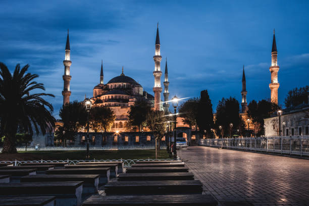 Sultanahmed camii or Blue mosque is the most magnificient mosque in Istanbul. It is the only mosque with six minarets, built between 1609 and 1616 by the royal architect Mehmet Aga.