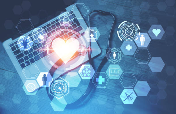 istock Heart and medical interface, laptop 1125951609