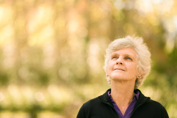 istock Beautiful senior woman looking away 1125952596