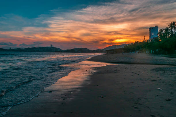 istock Beautiful sunset in Acapulco's beach 1125953038