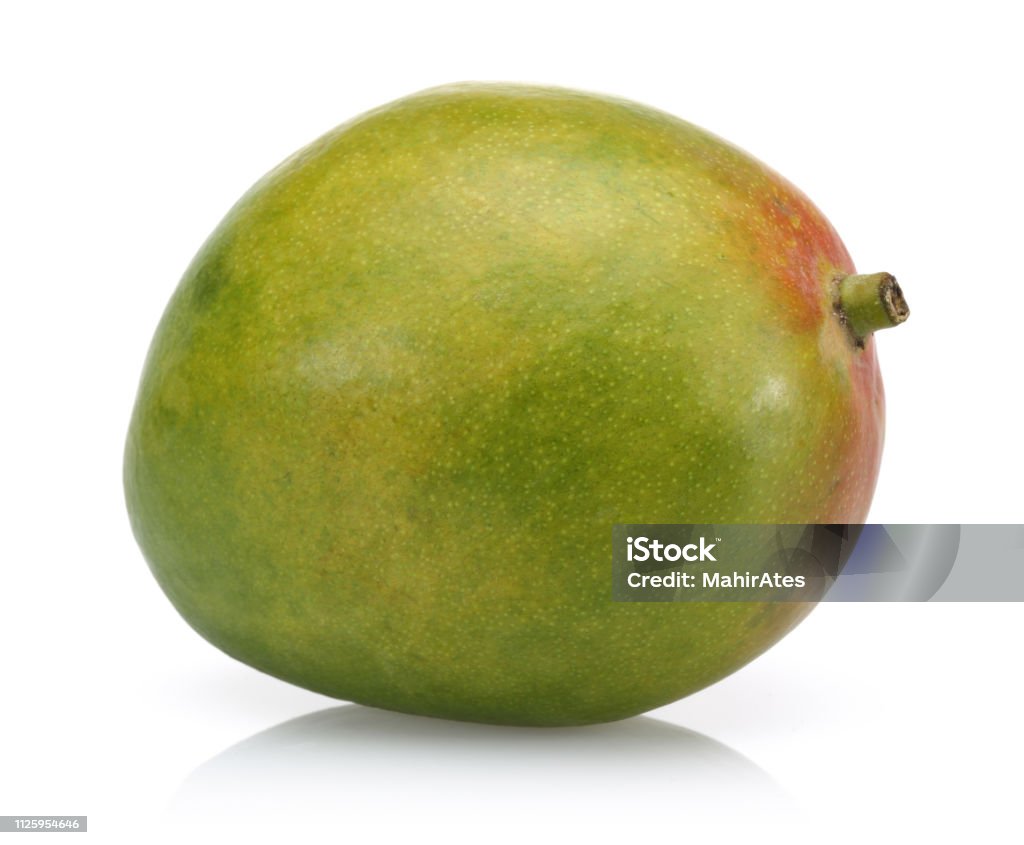 Single Mango Basic Single Mango Fruit On White Background Stock Photo - Download Image Now ...